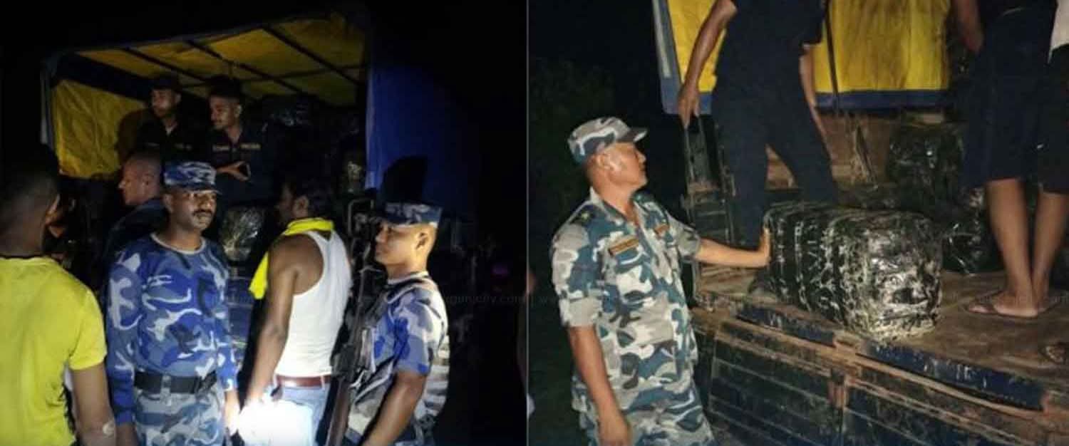 सप्तरीमा घरभित्रै १४ सय किलो गाँजा ! भारत निकासीको तयारी थियो ?